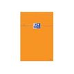 Oxford Bloc Orange A4+ - Bloknote - geniet - 80 vellen / 160 pagina's - extra wit papier - van ruiten voorzien - oranje hoes (pak van 5)