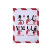 Exacompta - Cadre d'affichage magnétique de sécurité bicolore - A4 - blanc/rouge