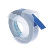 Dymo - Ruban d'étiquettes auto-adhésives 3D - 1 rouleau (9 mm x 3 m) - fond bleu brillant