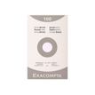 Exacompta - Registratiekaart - 125 x 200 mm - wit - van ruiten voorzien (pak van 100)