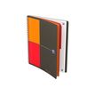 Oxford International Activebook - Notitieboek - met draad gebonden - B5 - 80 vellen / 160 pagina's - wit - van ruiten voorzien - 2 gaten - polypropyleen (PP)