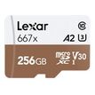 Lexar 667X - carte mémoire 256 Go - Class 10 - micro SDXC UHS-I