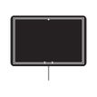 BEQUET Ardoisine krijtbord - 105 x 70 mm - dubbelzijdig - zwart (pak van 10)