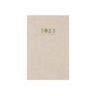 Oberthur - agenda de poche recyclé - 90 x 165 mm - beige