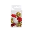 Clairefontaine - Geschenkverpakkingdecoratie - 3.5 cm diameter - ruby christmas - 12 stuks