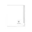 Clairefontaine Koverbook A5+ - Notitieboek - geniet - 170 x 220 mm - 48 vellen / 96 pagina's - Seyès - transparant, kleurloos - polypropyleen (PP)