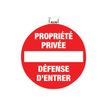 Exacompta - Panneau Défense d'entrer/propriété privée - 20 cm de diamètre