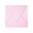 Pollen - Enveloppe - 140 x 140 mm - puntig - open zijkant - afdrukbaar - dragee roze - pak van 20