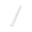 GBC CombBind - 50 anneaux de reliure en plastique - 25 mm - jusqu'à 225 feuilles - blanc
