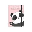 Agenda Panda - 1 jour par page - 9,5 x 13,5 cm - Legami