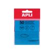 Apli - Notes adhésives - 50 feuilles - 75 x 75 mm - transparentes bleu