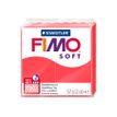 Pâte Fimo Soft -  rose flament - 57G