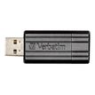 Verbatim PinStripe USB Drive - USB-flashstation - 32 GB - USB 2.0 - zwart