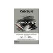 Canson Graduate Mix Media - Bloc dessin - 30 feuilles - A4 - 220 gr - gris