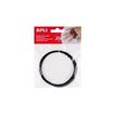 Apli - Kit artisanal de bijoux - 1.5 x 5 mm - noir - fil métallique