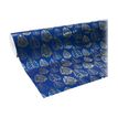 Clairefontaine Premium - 1 Rouleau de papier cadeau - Bleu motif sapin or