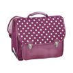 Cartable Daisy 38 cm - bordeaux - 2 compartiments - Viquel