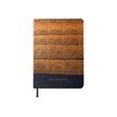 Oberthur Hot Copper - Notitieboek - A5 - 48 vellen / 96 pagina's - roze papier - van lijnen voorzien - marineblauwe kaft