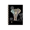 Kiub Bug Art - Carnet de notes à spirale A6 - 160 pages - Eléphant