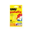 UHU patafix - Monteerplakmiddel - geel - niet permanent (pak van 80)