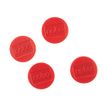 Nobo magneet - 3,8 cm diameter - rood (pak van 4)