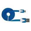 Urban Factory Cable Flat USB to Micro USB - Blue 1m - câble de chargement / de données - 1 m