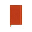 Moleskine - carnet de voyage - moyen - 11,5 x 17,5 cm - 208 pages - orange