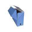 Exacompta - Boîte de transfert - dos 120 mm - toile bleu foncé