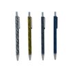 CRISTO - 1 Mini stylo bille - bleu - rétractable - motif zèbre