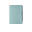 Oberthur Marquise - Notitieboek - A5 - 96 vellen / 192 pagina's - ivoorkleurig papier - van lijnen voorzien - blauwe hoes - synthetisch
