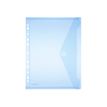 FolderSys - documentportefeuille - A4 - voor 20 vellen - blauw, transparant