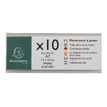 Exacompta Office Presentation kaarthouder - voor 105 x 40 mm - dubbelzijdig - transparant (pak van 10)