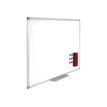 Juvénilia - Whiteboard - te bevestigen aan wand - 600 x 900 mm - gelakt staal - magnetisch - wit - grijs frame