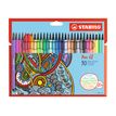 STABILO Pen 68 - pen met vezelpunt - verschillende kleuren (pak van 30)