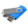 GOODRAM UTS2 - USB-flashstation - 16 GB - USB 2.0 - blauw