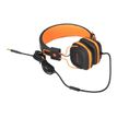NGS Gumdrop - Koptelefoon met micro - op oor - met bekabeling - 3,5 mm-stekker - oranje