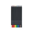 Faber-Castell Black Edition - 12 crayons de couleur - couleurs assorties
