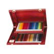 STABILO CarbOthello - 60 Crayons de couleur aquarellables + 1 taille-crayon - Coffret en bois - Couleur fusain pastel
