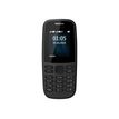 Nokia 105 - téléphone mobile double sim - 4 Mo - noir