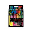 STABILO Pen 68 MAX - pen met vezelpunt - verschillende kleuren (pak van 18)