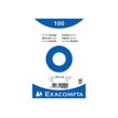 3130631105021-Exacompta - 20 Packs de 100 Fiches Bristol - 10 x 15 cm - unies - non perforées - blanc-Avant-1