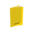 Conquérant Classique - Cahier polypro 17 x 22 cm - 96 pages - grands carreaux (Seyes) - jaune