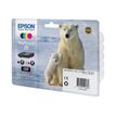 8715946516516-Epson 26 Ours polaire - Pack de 4 - noir, cyan, magenta, jaune - cartouche d'encre originale-Angle droit-2