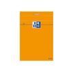Oxford Bloc Orange - Bloknote - geniet - A7 - 80 vellen / 160 pagina's - extra wit papier - van ruiten voorzien - oranje hoes