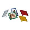 3660412031459-Promocome Ecoframe - Cadre porte-affiche clippant à poser ou à fixer au mur - A4 - bleu-Avant-0