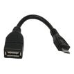 MCL Samar - adaptateur OTG USB A femelle / Micro USB mâle - 12cm