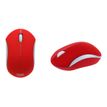 T'nB RUBBY - Muis - ergonomisch - optisch - 3 knoppen - draadloos - 2.4 GHz - USB draadloze ontvanger - zilver, rood