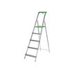 Safetool - Ladder - 5 stappen - 2 secties - werkhoogte: 3.08 m - plastic, aluminium