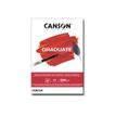 Canson Graduate - Bloc dessin huile et acrylique - 20 feuilles - A4 - 290 gr
