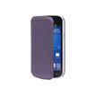 Muvit Made in Paris Crystal Folio - Protection à rabat pour Samsung GALAXY Trend Lite - violet métallisé